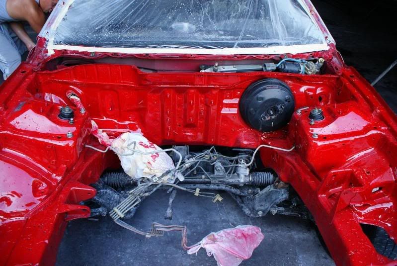 Engine bay painting honda