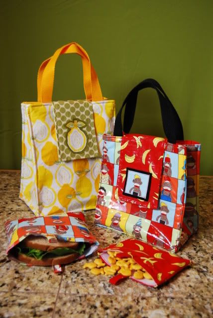 The Eco-Luncher Lunch Bag Set Pattern - PDF version! The Eco-Luncher Lunch Bag Set Pattern - PDF version!