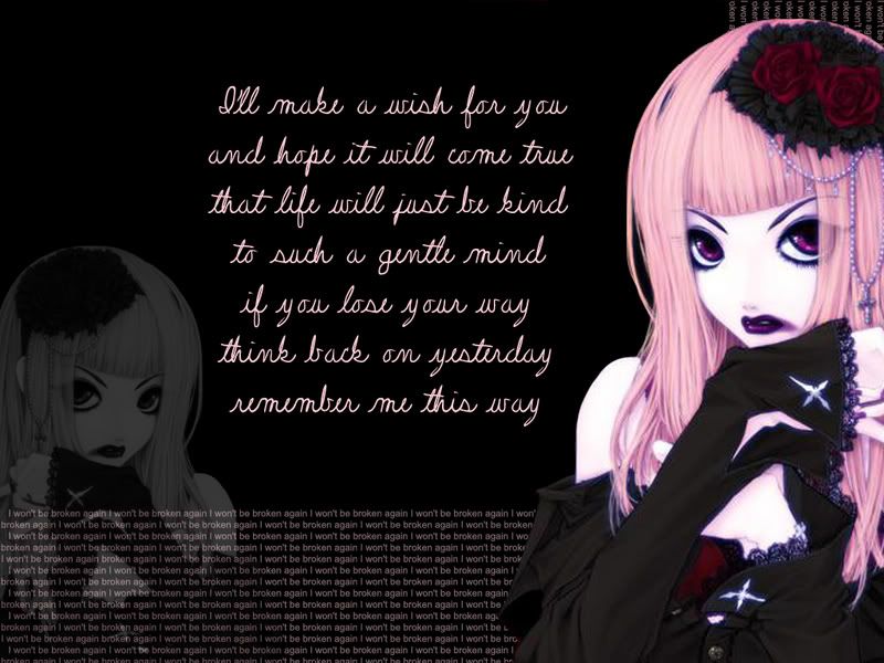 wallpapers gothic. Anime Goth Wallpaper Image