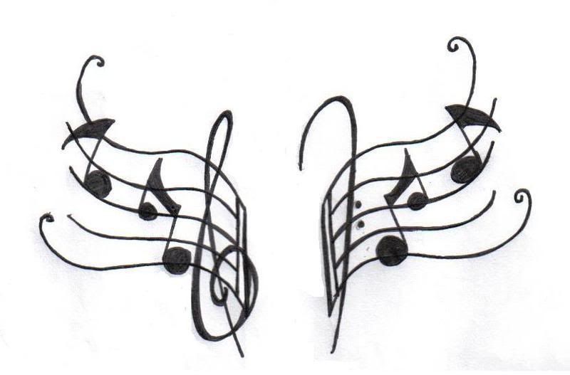 music notes tattoo Image