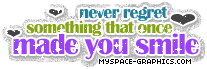 never regret