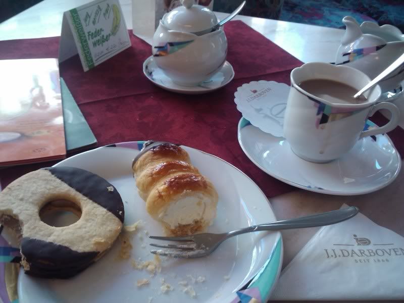 my little pastry and coffe in Dippoldsiwalde sunday morning