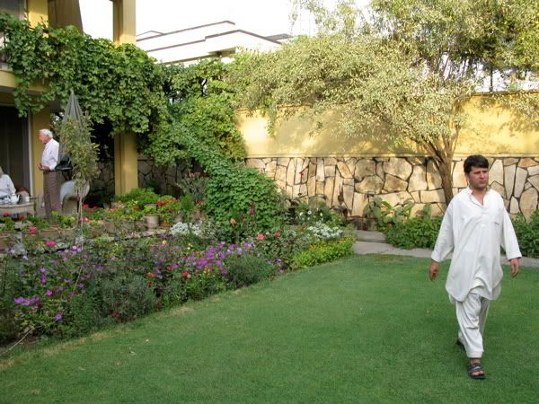 Buro Garden Halim walking through the garden.