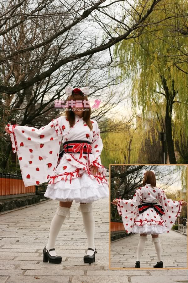 Sweet Lolita Strawberry Yukata 