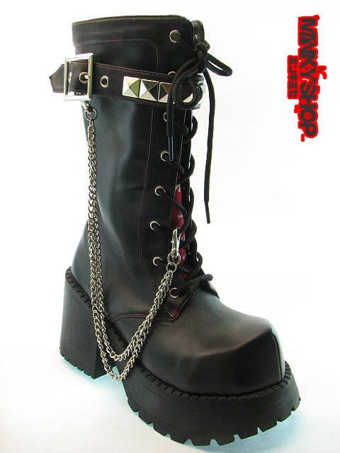 Cyber Gothic Punk Platform Boots