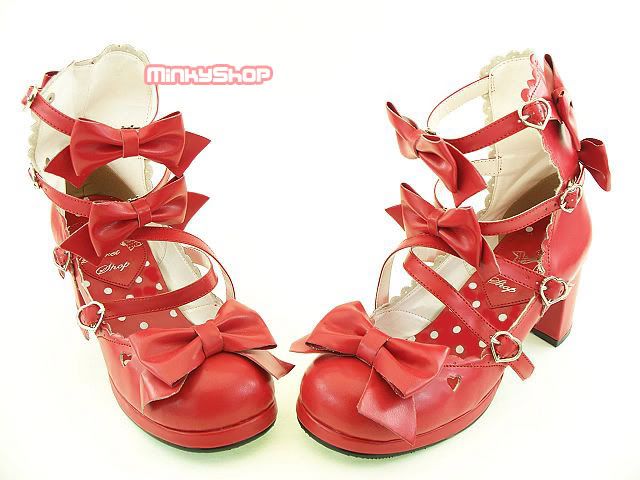 Sweet Lolita Classic Ribbon Shoes