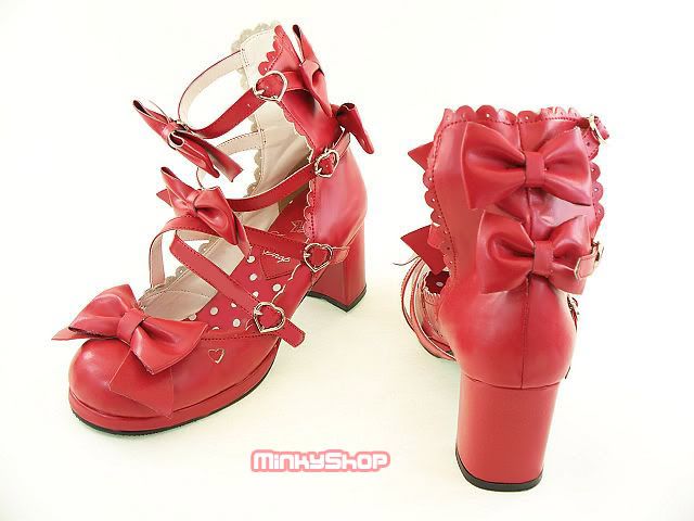 Sweet Lolita Classic Ribbon Shoes