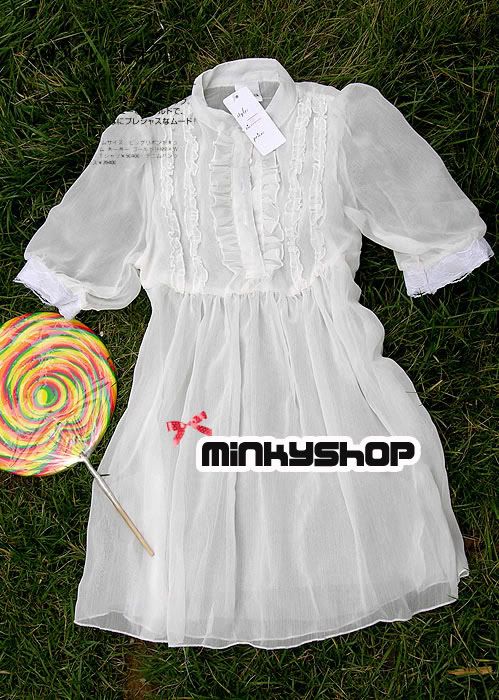 Vintage Casual Chiffon Dress