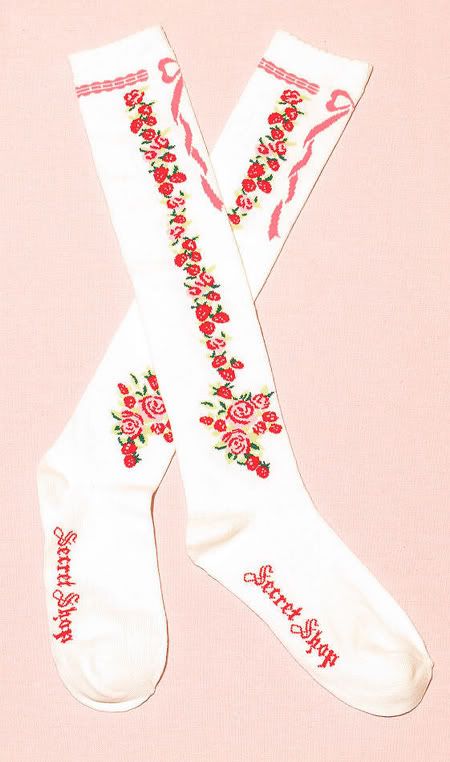 Secret Shop Milky Berry Sweet Lolita Socks