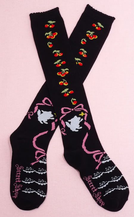 Secret Shop Cherry Goblin Lolita Socks