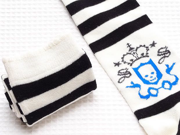 Secret Shop Punk Lolita Striped Knee Socks