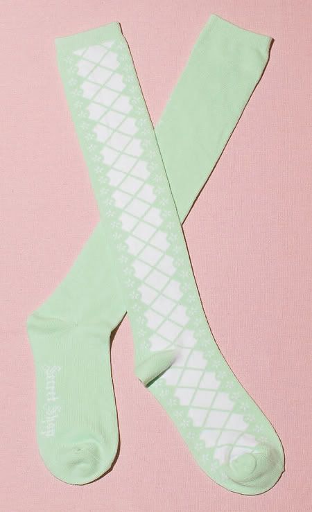 Secret Shop Lace Up Sweet Lolita Socks