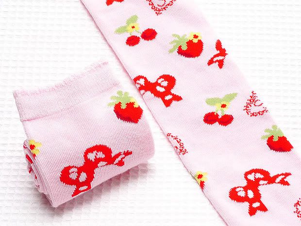 Secret Shop Cherry Strawberry Sweet Lolita Socks
