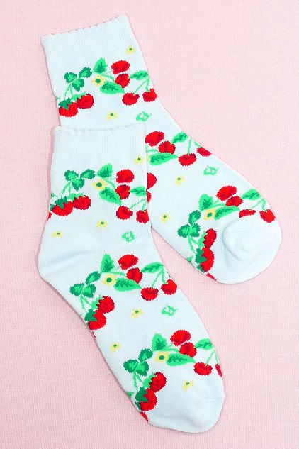 Secret Shop Strawberry Lolita Ankle Socks