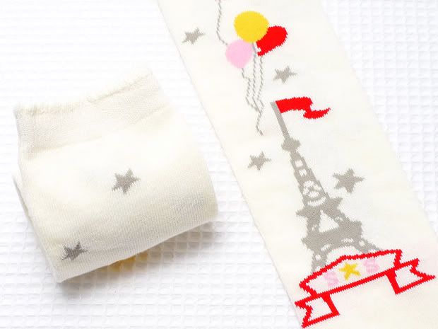 Secret Shop Eiffel Tower Lolita Socks