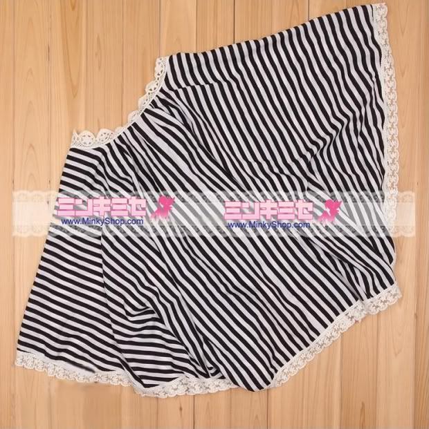 Sweet Holiday Striped Cape