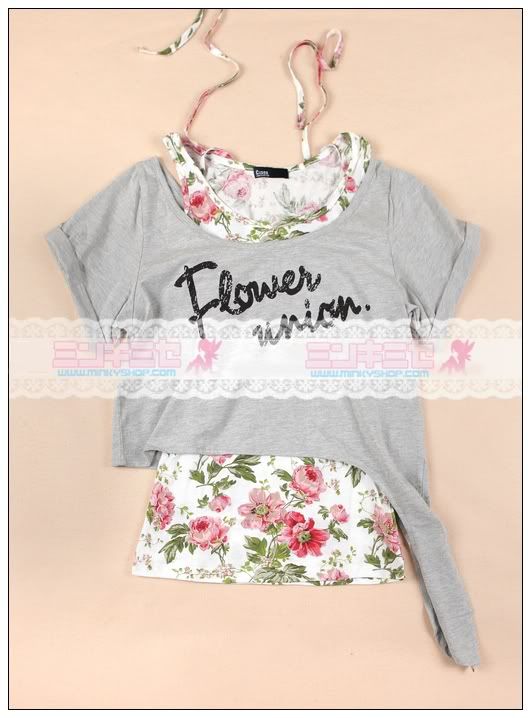 Flower Union Two Piece Top