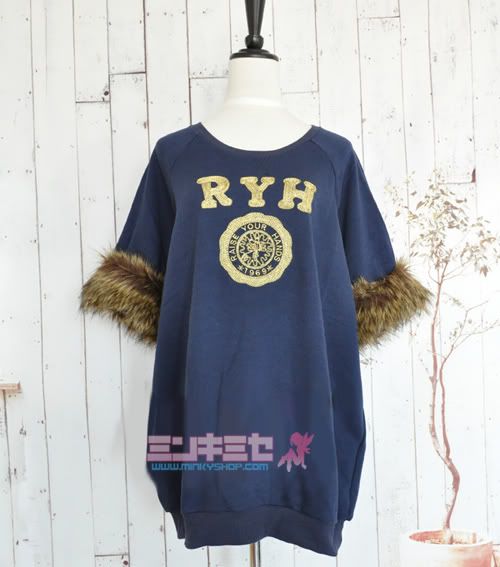 RYH Furry Sleeve Sweater
