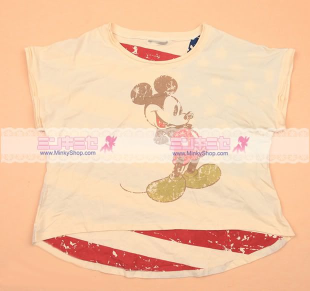 Vintage Dual Print Mickey Mouse Tee