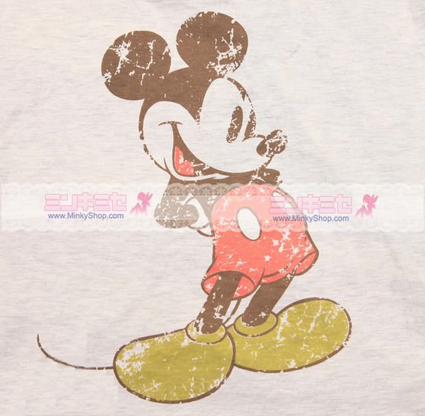 Vintage Dual Print Mickey Mouse Tee