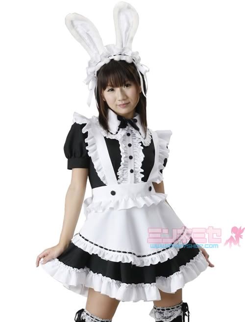 Lolita Bunny Rabbit Maid Dress Cosplay