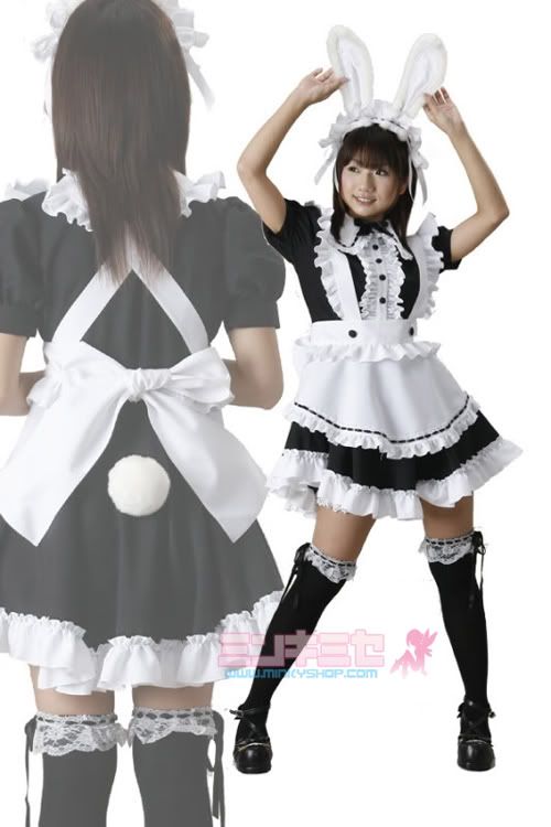 Lolita Bunny Rabbit Maid Dress Cosplay