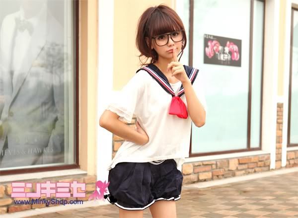 Sweet Schoolgirl Sailor Outfit