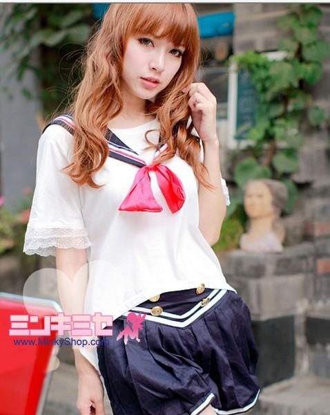 Sweet Schoolgirl Sailor Outfit