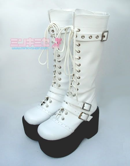 Cool Gothic Lolita Punk Platform Boots