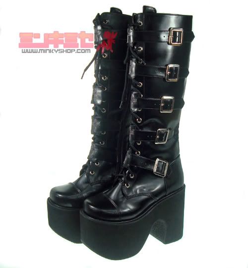 Gothic Punk Hardcore Platform Boots