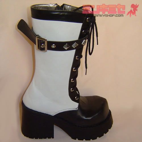 Studded Punk Calf Boots