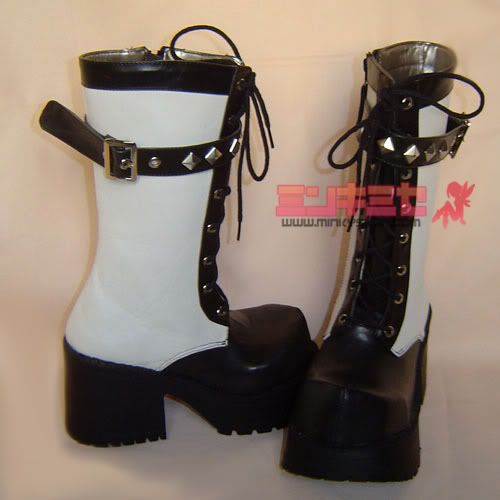 Studded Punk Calf Boots