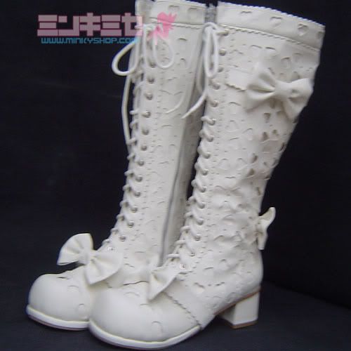 Beautiful Lolita Heart Boots