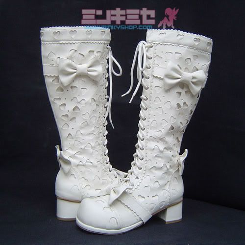 Beautiful Lolita Heart Boots