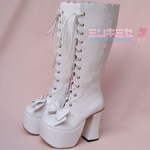 Gothic Lolita High Top Platform Boots