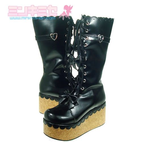 Punk Lolita Platform Calf Boots
