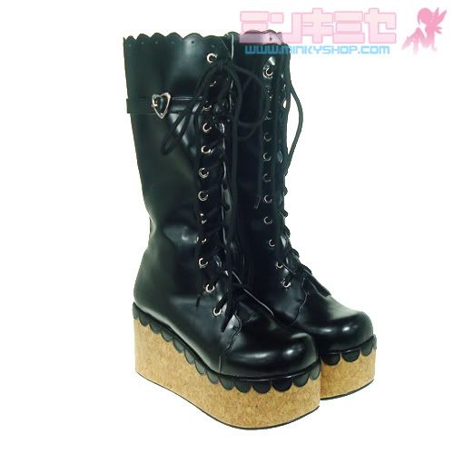 Punk Lolita Platform Calf Boots