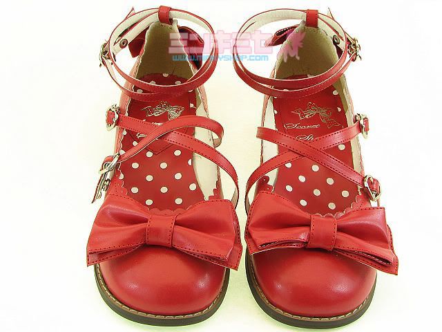 Secret Shop Traditional Tea Party Shoes Red