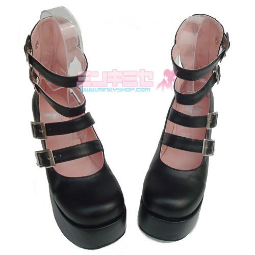 Strappy Punk Lolita Platform Heels