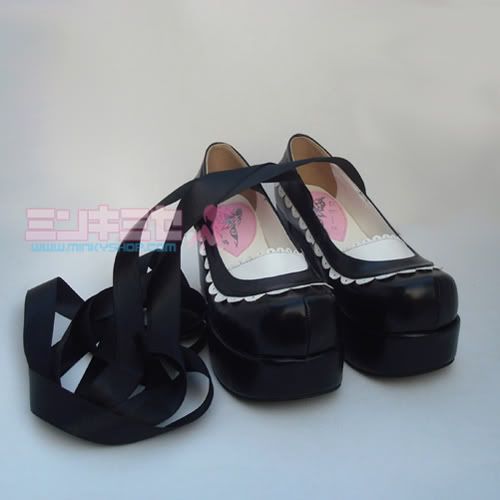 Lolita Maid Ribbon Shoes