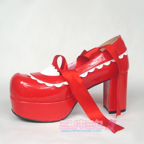 Lolita Maid Ribbon Shoes