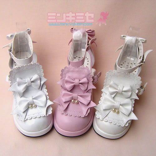 Lolita Twin Pearl Shoes