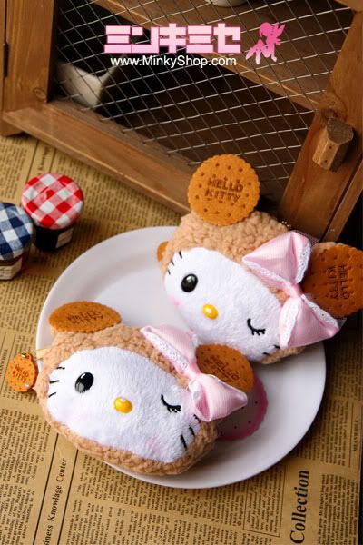 Sanrio Biscuit Bear Hello Kitty Purse/Make-up Bag