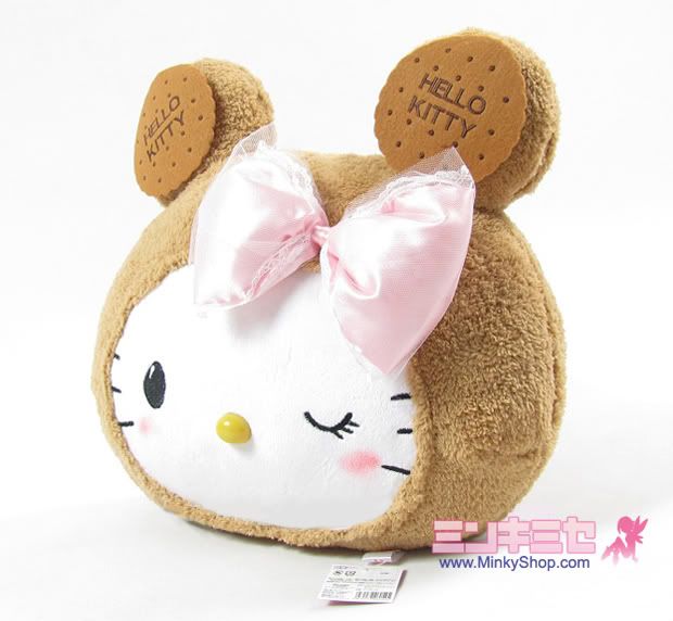 Biscuit Bear Hello Kitty Plush Cushion