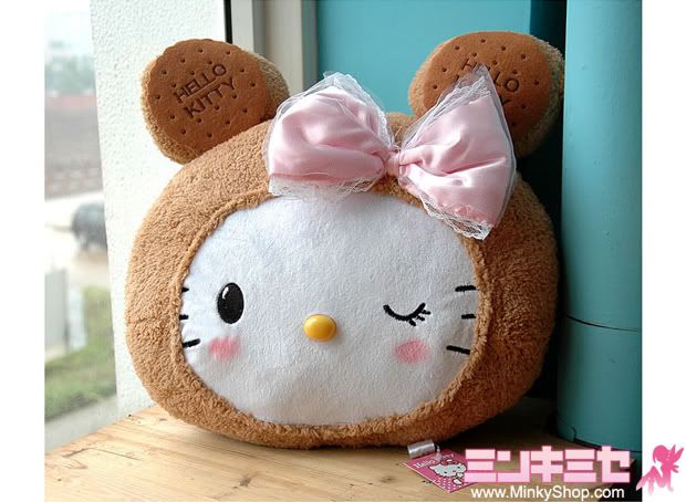 Biscuit Bear Hello Kitty Plush Cushion