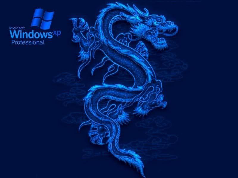 dragons wallpaper. Windows Blue Dragon wallpaper