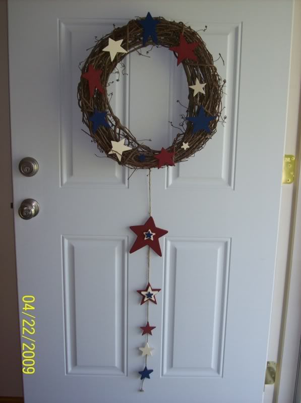 Patriotic star wreath