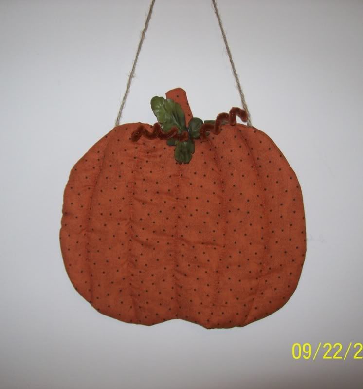 pumpkin with leaves