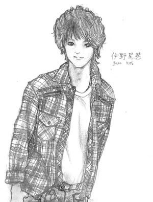 HEY! SAY! JUMP Inoo Kei 伊野尾慧 Colored Drawing Sketch お絵描き by Ada Agupitan