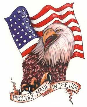 american flag eagle tattoo